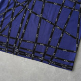 エルメス ロゴ リボン 総柄 半袖トップス Tシャツ ネイビー - NEWSED