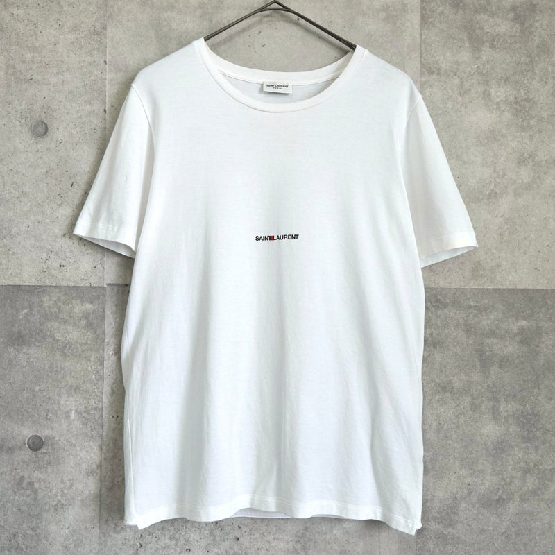 サンローラン パリ ワンポイントロゴ Tシャツ ホワイト - NEWSED