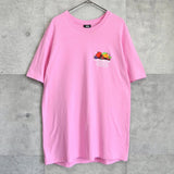 ステューシー フルーツ プリント Tシャツ ピンク - NEWSED
