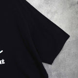 メゾンキツネ フォックスロゴ Tシャツ ブラック - NEWSED
