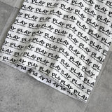 プレイ コムデギャルソン ハートロゴ 総柄 Tシャツ ホワイト - NEWSED