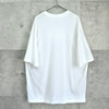 エムエムシックス メゾン マルジェラ ロゴ オーバーサイズ Tシャツ ホワイト