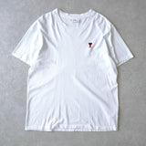 アミパリ アミ パリス ハートロゴ Tシャツ ホワイト - NEWSED