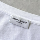 サンローラン パリ ワンポイントロゴ Tシャツ ホワイト - NEWSED