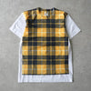 Comme des Garçons 黄/白格纹 T 恤