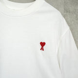 アミパリ アミ パリス ハートロゴ Tシャツ ホワイト - NEWSED