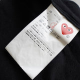 プレイ コムデギャルソン ハート ロゴ Tシャツ ブラック - NEWSED