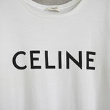 セリーヌ クラシックロゴ Tシャツ ホワイト - NEWSED