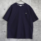 ラコステ ロゴ 鹿の子 ポケット Tシャツ ネイビー - NEWSED