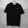プレイ コムデギャルソン ハートロゴ Tシャツ ブラック