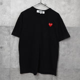 プレイ コムデギャルソン ハートロゴ Tシャツ ブラック - NEWSED