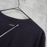 ジルサンダー バックロゴ プレーン ロンT ネイビー - NEWSED