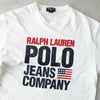 ポロ ラルフローレン ロゴ 半袖Tシャツ ホワイト