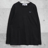 プレイ コムデギャルソン ハートロゴ ロンT ブラック - NEWSED
