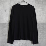 ジルサンダー バックロゴ プレーン ロンT ブラック - NEWSED