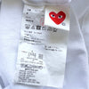 Play Comme des Garçons 白色心形徽标长款 T 恤