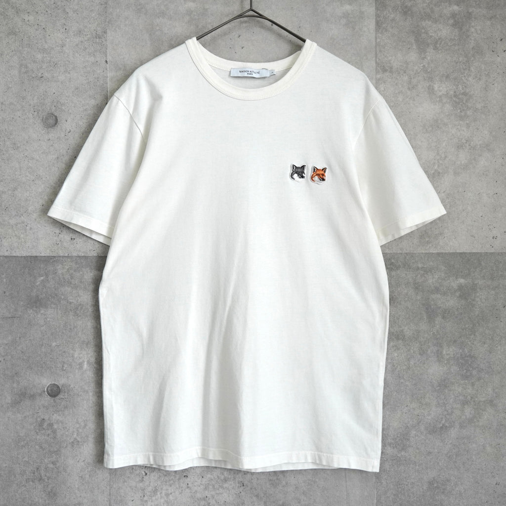 メゾン キツネ ダブルフォックス Tシャツ ホワイト