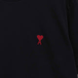 アミパリ アミ パリス ハートロゴ Tシャツ ブラック - NEWSED