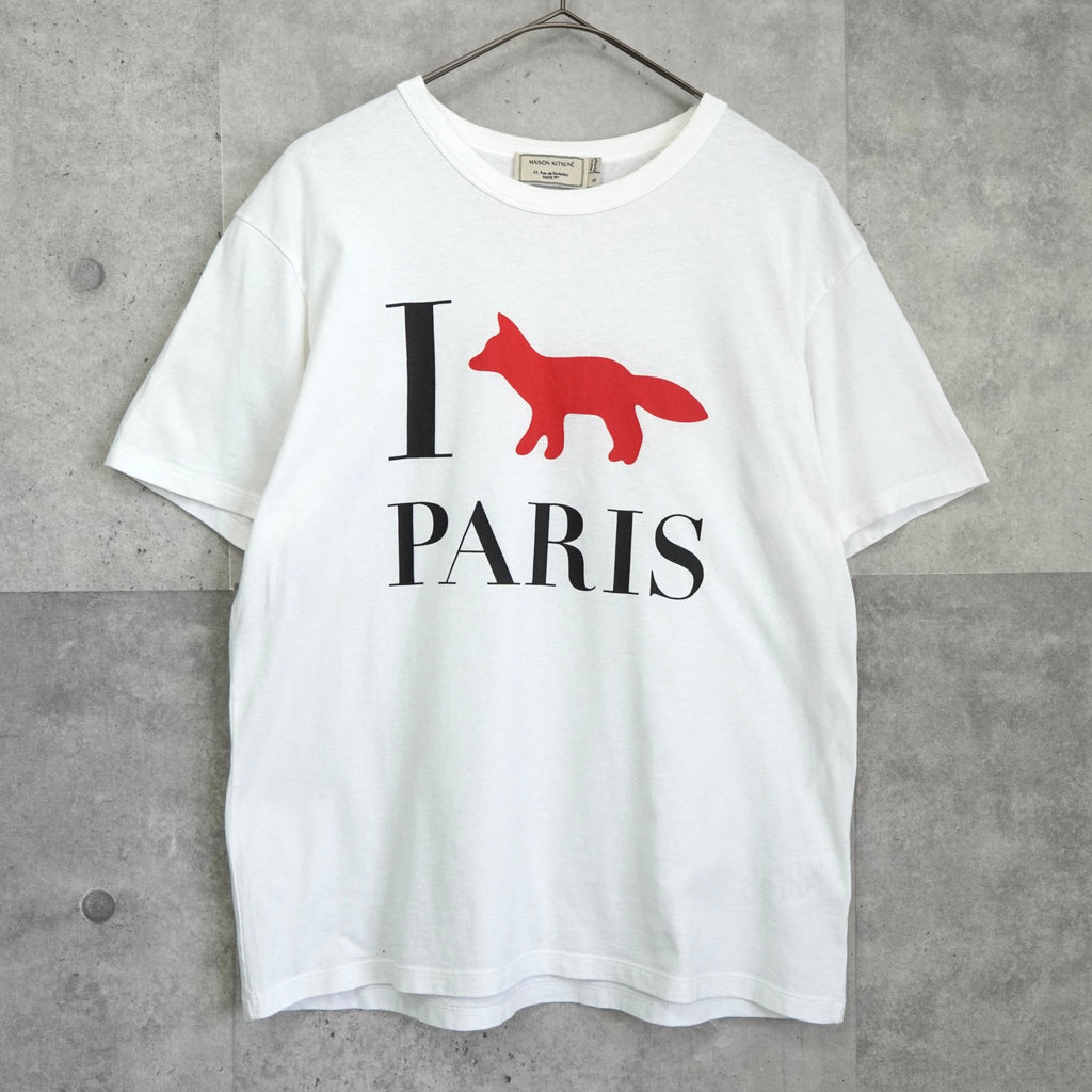 Maison Kitsune 狐狸标志 T 恤（白色）