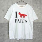 メゾンキツネ フォックスロゴ Tシャツ ホワイト - NEWSED