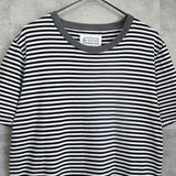 メゾン マルジェラ ボーダー Tシャツ ブラック / ホワイト / グレー - NEWSED