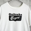 オニツカタイガー ロゴ　Tシャツ ホワイト