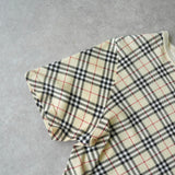 バーバリー ホースロゴ 刺繍ノバチェック Tシャツ アイボリー レディース - NEWSED