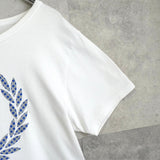 フレッドペリー ビッグロゴ ドット柄 Tシャツ ホワイト - NEWSED