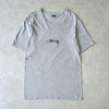 Stüssy 灰色徽标刺绣 T 恤