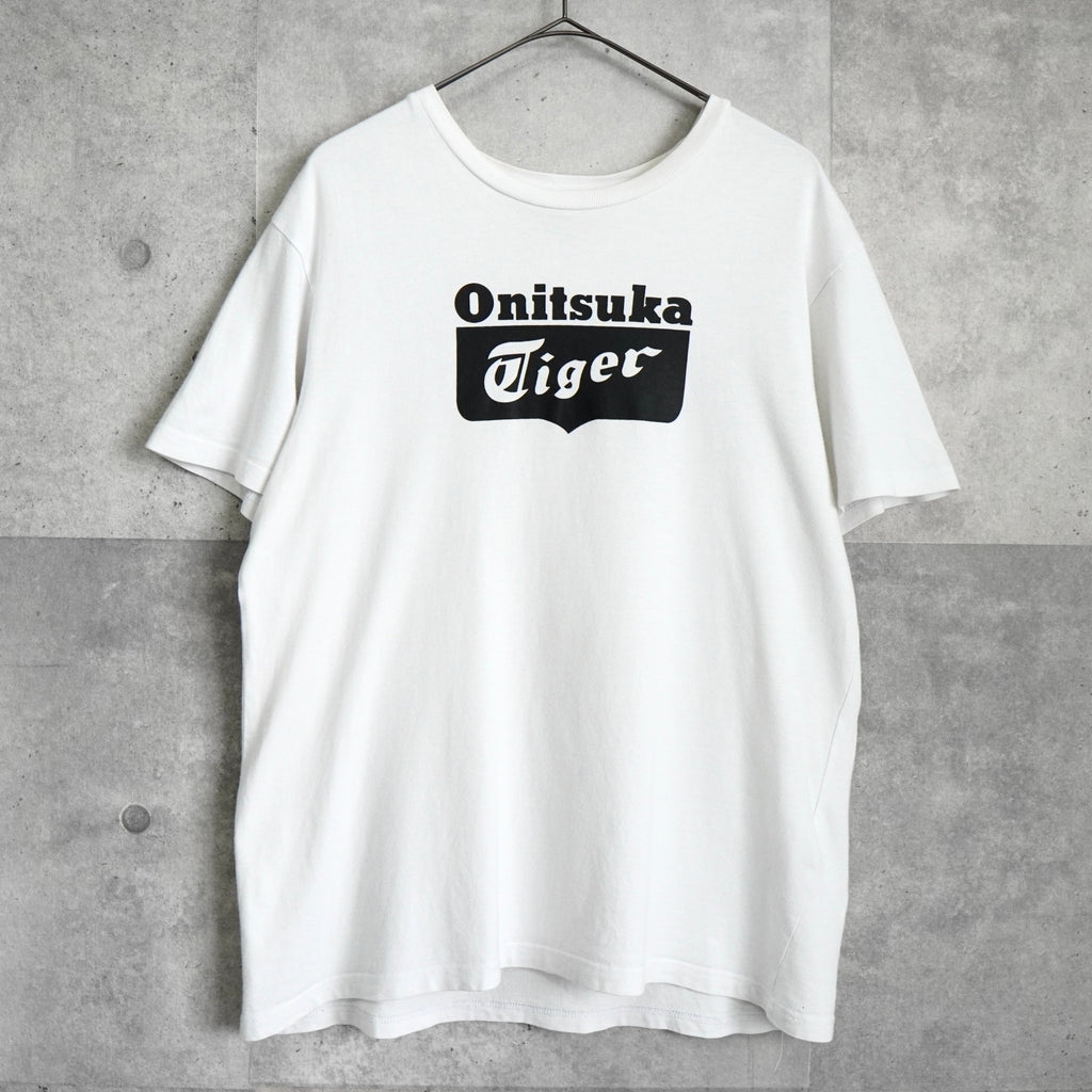 オニツカタイガー ロゴ　Tシャツ ホワイト