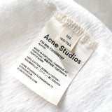 アクネストゥディオズ バックロゴ オーバーサイズ Tシャツ ホワイト - NEWSED