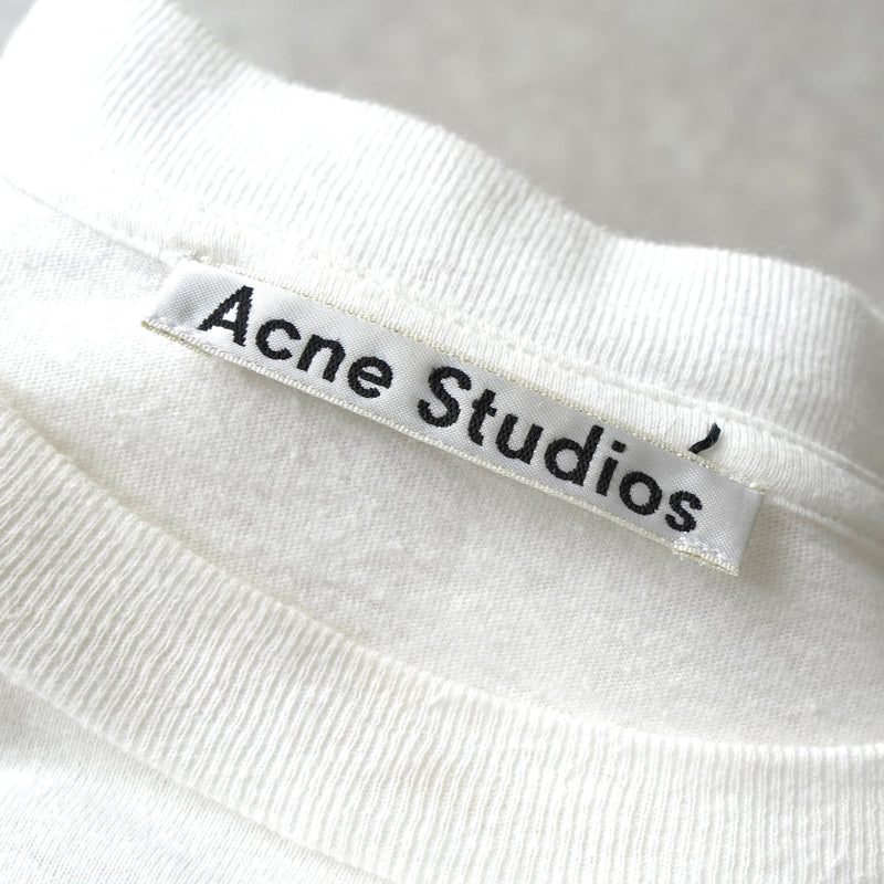 アクネストゥディオズ バックロゴ オーバーサイズ Tシャツ ホワイト - NEWSED