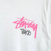 Stüssy 白色和粉色印花T恤