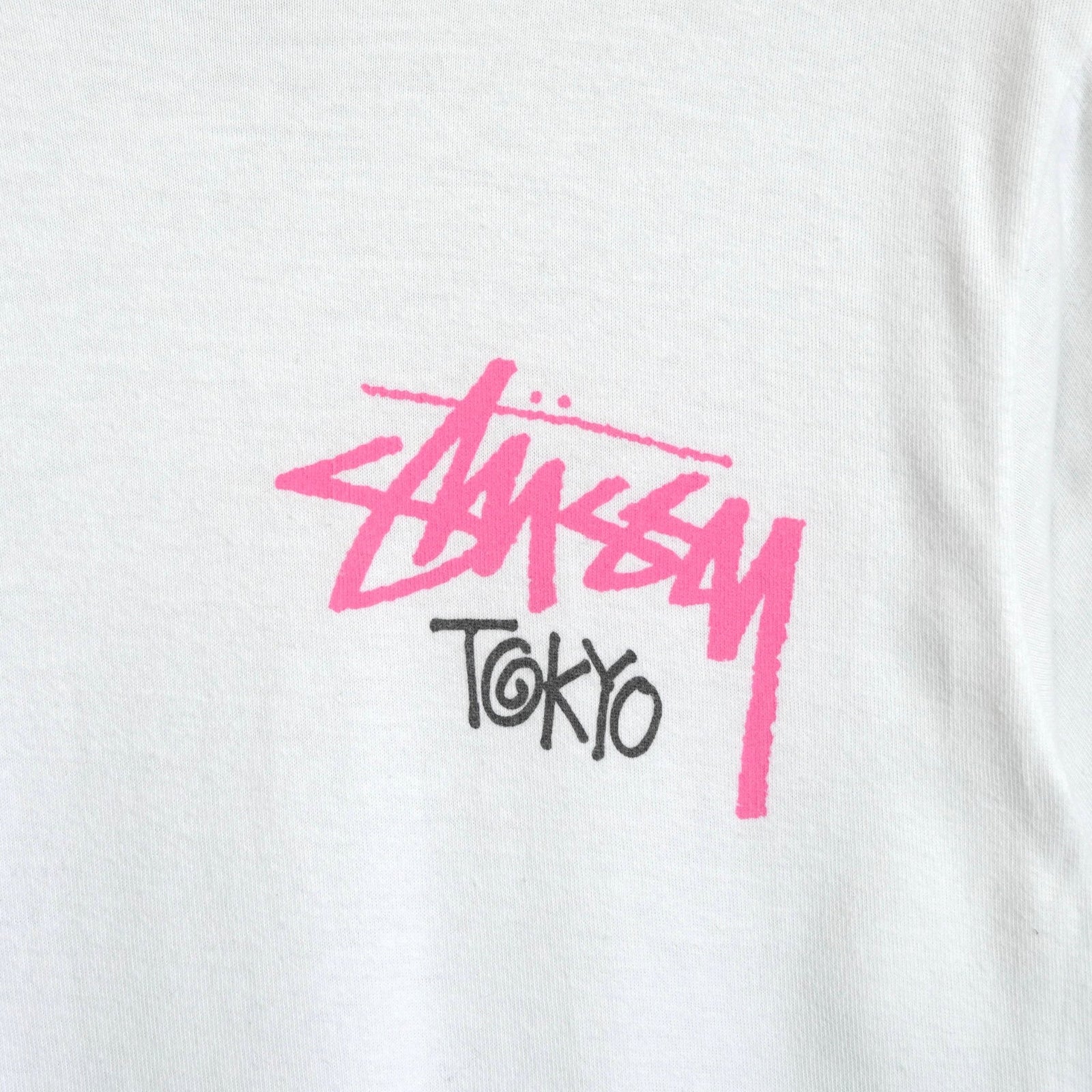 ステューシー プリント Tシャツ ホワイト × ピンク | ブランド古着を 