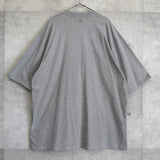 アミ パリス アミパリ ロゴ刺繍 オーバーサイズ Tシャツ グレー - NEWSED