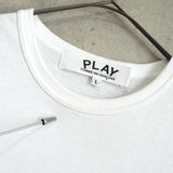 プレイ コムデギャルソン ハート ロゴ Tシャツ ホワイト - NEWSED