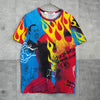 ジュンヤ ワタナベ コムデギャルソン グラフィック 総柄 半袖トップス Tシャツ マルチカラー
