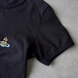 ヴィヴィアン ウエストウッド オーブ 刺繍 Tシャツ 半袖トップス レディース ブラック - NEWSED