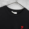 アミパリ アミ パリス ハートロゴ Tシャツ ブラック