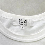 プレイ コムデギャルソン ハートロゴ Tシャツ ホワイト レディース - NEWSED