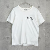 プレイ コムデギャルソン ロゴ Tシャツ ホワイト レディース - NEWSED