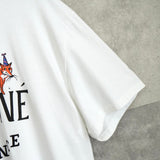 メゾン キツネ フォックス プリント Tシャツ ホワイト - NEWSED