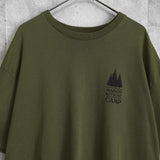 メゾンキツネ キャンプ プリント Tシャツ カーキ - NEWSED