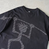 ステューシー シャドーマン 両面プリント Tシャツ ブラック - NEWSED