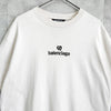 Balenciaga 米色徽标刺绣超大 T 恤