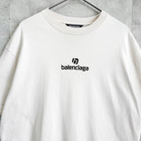 バレンシアガ ロゴ刺繍 オーバーサイズ Tシャツ ベージュ - NEWSED