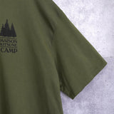 メゾンキツネ キャンプ プリント Tシャツ カーキ - NEWSED