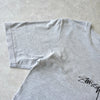 Stüssy 灰色徽标刺绣 T 恤