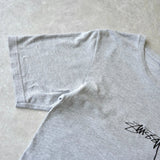 ステューシー ロゴ刺繍 Tシャツ グレー - NEWSED