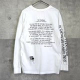 ステューシー × ゼロスリートゥーシー ロゴ ロンT ホワイト - NEWSED